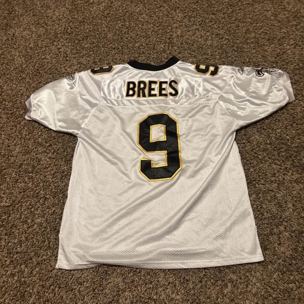 New Orleans Saints Drew Brees Super Bowl white