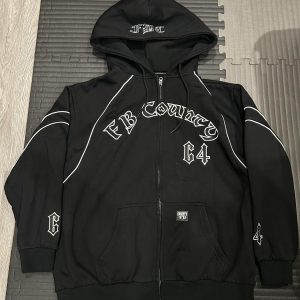 P0 (19) FB COUNTRY BLACK ZIP UP