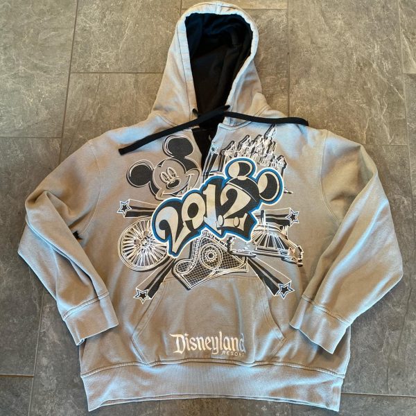 Disney Men's Grey Hoodie