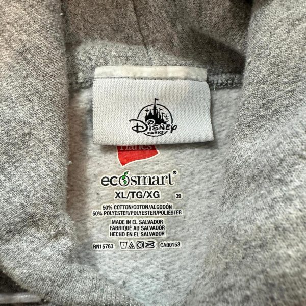 Disney Men's Grey Hoodie Size XL