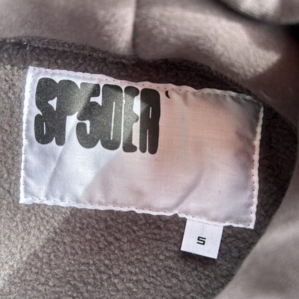 Spider Worldwide Men's Grey and Green Hoodie